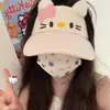 Visera de Sol Hellokitty, Sombrero de Sol Lindo Que Hace que la Cara Parezca Más Pequeña, Sombrero de Gato Kt de Chica de Dibujos Animados Que Hace que la Cara Parezca Más Pequeña