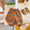 Pantalones de Protección Solar para Niños Pantalones de Verano Florales Vintage para Niños Pantalones Anti-mosquitos de Verano Estampados de Cintura Media Pantalones de Playa