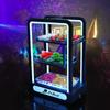 Plato de fruta rectangular de tres capas con luz LED, plato de fruta dedicado para KTV, plato creativo de snacks LED para discoteca