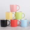 Caneca de Cerâmica Fosca Criativa Estilo Nórdico Cor Sólida Caneca INS Caneca de Café da Manhã Caneca de Café Logo Imprimível