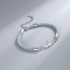 Pulsera de pareja Princesa y Caballero para hombre y mujer, pulsera de diseño de lujo ligero, regalo del Día de San Valentín, pulsera tejida periférica original