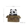 4 Creativos Lindos Pandas Bebé Panda Bebé Figuras DIY Jardinería Paisajismo Muñecos Adornos de Muñecos