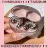 Huaqiangbei Clipe de Orelha Fones de Ouvido Bluetooth Fivela de Diamante Totalmente Diamante Borboleta Roxo Dourado Clipe de Orelha Brincos Decorativos Feminino Nove Roxo Li Fogo