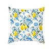 Funda de almohada estilo nórdico ins Verano Amarillo Limón Estampada Funda de almohada Cubierta para cojín de sofá shopee Frontera Hogar