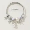Pulsera familia Pan explosiones transfronterizas pulsera de cuentas DIY gato de perla lazo estrella de cinco puntas moda joyería