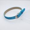 Pulseira de pulso rosa choque de couro sintético 8mm pulseira de couro PU pulseira de mão com letra DIY cinto acessórios de joalheria gotejamento de óleo atacado de fábrica