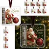 Adornos de acrílico para efectivo de Navidad, regalos para decoración de árbol de Navidad, colgantes creativos de bendición festiva, cinco diseños