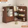Estantería Escritorio Estante de Almacenamiento Dormitorio Oficina Escritorio Estante Pequeño Multicapa Almacenamiento de Escritorio para Sala de Estar Librería Sencilla
