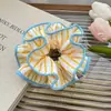 Novo Scrunchie de Renda Estilo Coreano com Toque de Luxo, Elástico de Cabelo para Meninas, Corda de Cabelo com Fita de Laço, Acessório de Cabelo