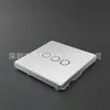 Carcasa de Interruptor de Pared Inteligente Wifi Tipo 86, Marco de Aleación de Aluminio 86 Pantalla Táctil Multifunción