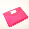 Bolsa de Archivo Transparente de Color con Cierre A4 Etiqueta Bolsa de Archivo Estéreo Bolsa de Plástico Impermeable Bolsa de Archivo para Almacenamiento de Datos de Contratos