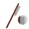 Peine para Mascotas para Gatos y Perros, Peine de Madera para Eliminar el Pelo Suelto, Aseo, Eliminación de Pulgas, Suavizado y Eliminación de Muda, Peine de Dientes Finos