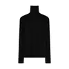2026 Nuevo Suéter de Punto de Color Sólido de Cuello Alto y Manga Larga para Mujer para Otoño e Invierno, Ropa de Trabajo Elegante, Corte Ajustado, Top de Lana Adelgazante