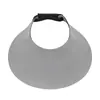 Novedad de Verano Sombrero de Ala Ancha 15cm Sin Costuras Color Sólido Protector Solar Sombrero de Copa Abierta Protección UV Simple Versátil Sombrero de Protección Solar
