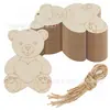 Vendas Diretas da Fábrica Enfeites de Madeira para o Dia dos Namorados Enfeites em Formato de Urso e Coração Atacado DIY Decoração para Festa em Casa Penduricalhos de Parede