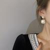 Pendientes Cuadrados Geométricos de Plata S925 con Aguja Coreana Full Diamond Tendencia Estilo Celebridad de Internet Pendientes con Borla Personalidad Temperamento Pendientes