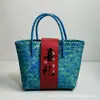 Empaque de boda bolsa de regalo de mano Año Nuevo inauguración de casa luna llena cumpleaños caja de regalo festiva canasta de boda tejida