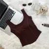 Chaleco Térmico Básico Nuevo para Mujer Otoño/Invierno 2026, Camisola Engrosada con Copas, Capa Interior con Hermoso Diseño de Espalda