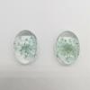 18 * 25 mm Cuentas ovaladas estrelladas Pendientes de Gema del Tiempo Accesorios para puesto de manualidades Joyería de flor seca Encaje para manualidades