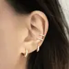 Accesorios de Nuevos Productos Transfronterizos Pendientes de Diamante Europeos y Americanos Clips para Orejas Clips para Orejas Exagerados de Personalidad Pendientes sin Agujeros en las Orejas alta calidad