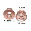 Adecuado para Mercedes-Benz Bmw E30 Tubo de Escape de Coche Tuerca Hexagonal Chapada en Cobre M8 Tuerca Antiaflojamiento A1201420072