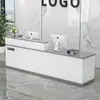 Balcão de bar, balcão de caixa, balcão de recepção da empresa, mesa de caixa de loja pequena, balcão de bar de lavanderia, simples e moderno