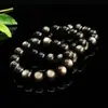 Pulsera de Obsidiana Plateada 7A Natural Ai Yu Pulsera de Ojo de Gato Obsidiana Negra Suministro en Vivo Fabricante Mayorista S5041608