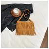 Bolso de Mano con Borlas Nuevo de Verano 2025 Bolso Cruzado Casual Esmerilado Retro Moderno para Mujer Bolso de Hombro Estilo Europeo y Americano