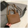 Bolsa Texturizada Feminina 2025 Verão Moderna Retrô Casual Bolsa de Ombro Transversal para Trabalho Bolsa Balde