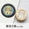 Novo produto 10month 3cm nova imagem original selo de tinta de fogo plana esculpida cabeça de vedação de latão sólido cabeça de cobre por atacado