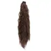 Peluca de Cola de Caballo para Mujer Mediana y Larga Rizada Maíz Caliente Cola de Caballo Alta Cabello Artificial Natural Rojo Ciber Trenza Correa Cola de Caballo Cola de Caballo Falsa