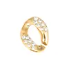 Hebilla Decorativa de Cadena Abierta Plástico Electrochapado UV 14*19mm Strass Acrílico Accesorios para Joyería Al por Mayor Dulce Fresco
