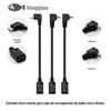 Cabo de dados e carregamento Hengyue cotovelo micro macho para micro fêmea Cabo de carregamento para celular Android cotovelo micro