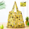 Bolsa de compras plegable de gran capacidad, bolso de mano portátil para supermercado, impresión de logotipo, bolsa de almacenamiento 190T, directo de fábrica