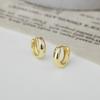 Aretes Brillantes de Plata Esterlina S925 Diseño Simple 2024 Nuevos Aretes para Hombre y Mujer Ropa de Trabajo Elegante