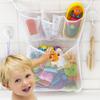 Bolsa de almacenamiento de letras para baño de bebé, bolsa de almacenamiento de juguetes de baño para niños de dibujos animados, bolsa de malla colgante multifuncional para baño