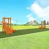 Ponto Cênico ao Ar Livre Tirolesa Planador Crianças do Jardim de Infância Aptidão Física Infantil Polia Adereço Educação Infantil Equipamento de Treinamento de Integração Sensorial