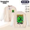 Jaqueta Roupas Minecraft Meninos Creeper Baseball Manga Longa Roupas Infantis Primavera e Outono Tendência