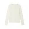Camiseta Base de Tencel Modal Estilo Coreano para Mujer, Blusa de Manga Larga de Lana Merino para Primavera y Verano, Top Delgado
