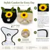 Pantalones menstruales para perro con decoración de girasol, modernos y transpirables, anti-suciedad, de cintura alta, a prueba de fugas, pantalones sanitarios ajustables