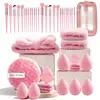 Set de 40 Piezas de Herramientas de Belleza Esponja de Maquillaje Esfera Limpiadora Facial Set de Brochas de Maquillaje Xiyin Te Transfronterizo