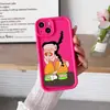 Popular em Sites Independentes, Divertida e Peculiar Menina Catando o Nariz Capa de Celular iPhone17 Cobertura Total, Apple 18Pm Capa Macia de Silicone