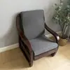 Cojín de Sofá de Madera Maciza Engrosado Invierno Estilo Antiguo con Respaldo Estilo Chino Silla de Primavera/Otoño Silla Fresca Cojín de Asiento de Esponja