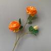 Simulação de 3 peônias Western Rose Bouquet de casamento Estrada Arranjos de flores Homestay Hotel Ornamentos decorativos Peônias falsas