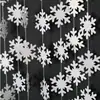 4 m Espejo Flor de Copo de Nieve Dorada Colgante Decoración de Año Nuevo Invierno Navidad Fiesta Bandera de Copo de Nieve