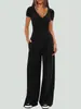 Conjunto de Pantalones Anchos de Verano 2026 Transfronterizo Europeo y Americano para Mujer, Conjunto de Dos Piezas de Ropa Deportiva de Manga Corta, Adecuado para Múltiples Ocasiones, Casual y para Ir al Trabajo