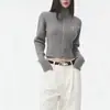 Nueva Chaqueta Corta de Punto con Cremallera 2026 para Mujer, Cárdigan Suéter de Cuello Alto Medio Otoño e Invierno, Ropa de Abrigo Ajustada