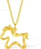 Colar de Cavalo em Prata S925 Transfronteiriço para Mulheres, Design Único, Pingente Fashion Estilo Ins, Corrente para Clavícula Atacado, Tendência