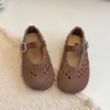 Sandalias para Niña 2026 Nuevos Zapatos de Verano para Niños Zapatos de Princesa para Niña Zapatos Pequeños de Cuero Primavera/Verano Zapatos Individuales Calados