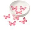 Accesorios de Mariposa de Doble Capa Simulada DIY Hechos a Mano Estéreo Mariposa Pequeña Decoraciones para Ropa Tela Accesorios de Mariposa Simulada